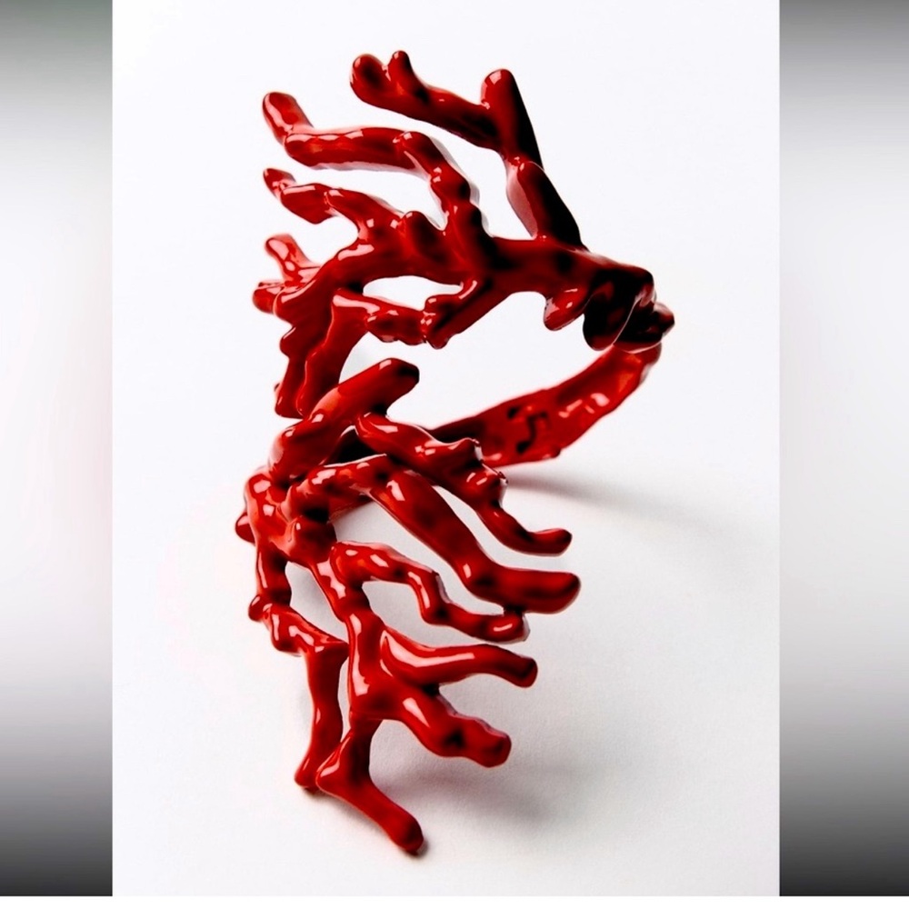 Zara Coral Shaped Open Bangle